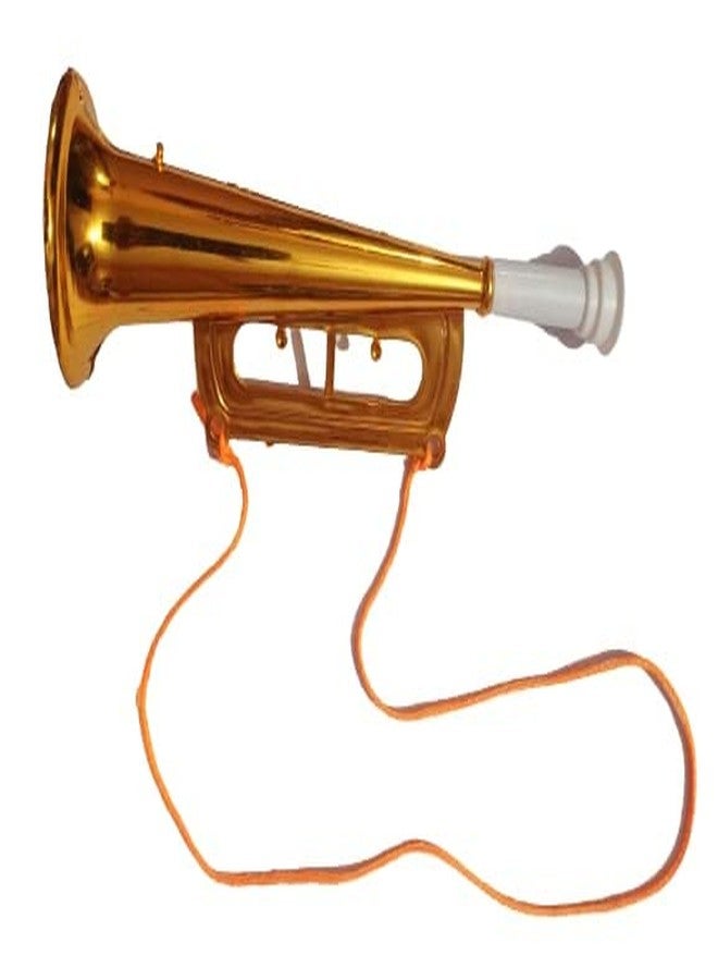 FULLFILLS Children Football Stadium Cheer Fan Horns Noise Maker Soccer Ball Cheerleading Kid Trumpet Learning Education Toys (Set of 2) Golden Colour